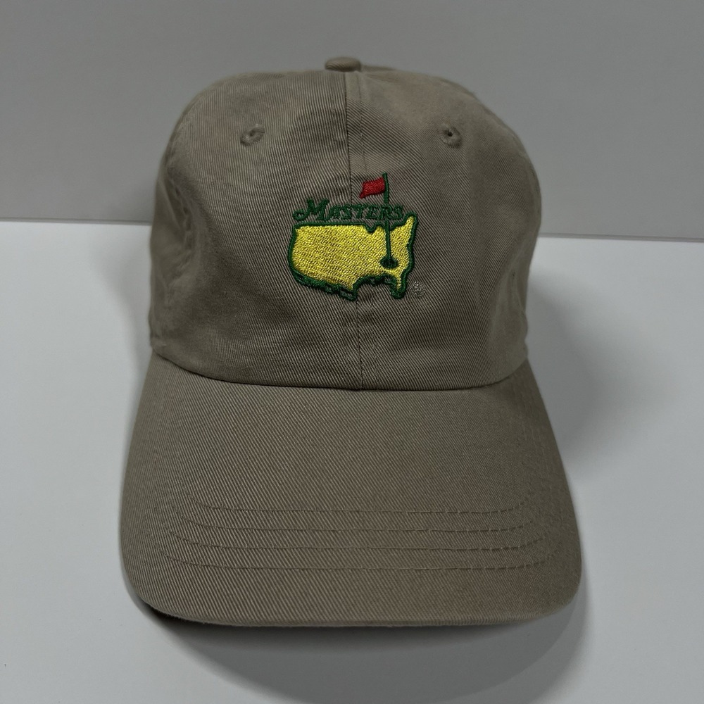 Masters Hat Mens Adjustable Brown Strapback Golf Tournament